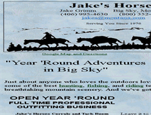 Tablet Screenshot of jakeshorses.com